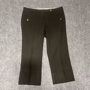 The Limited Women's Size 4 Black Cropped Pants Straight Leg Casual